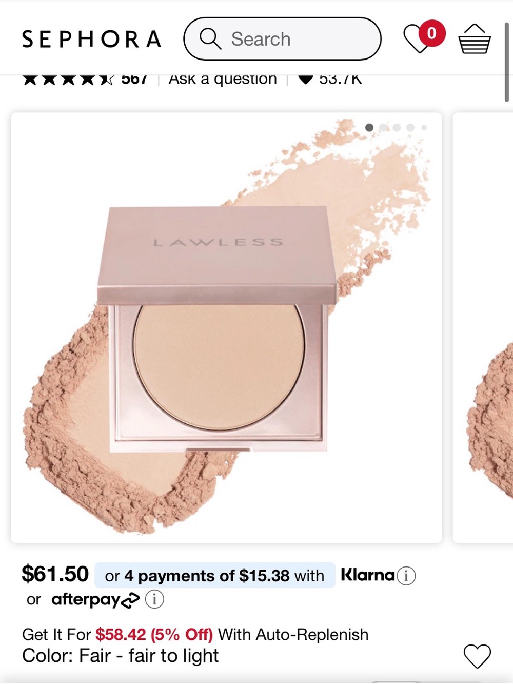 LAWLESS Setting Powder - Fair - Picture 5 of 5